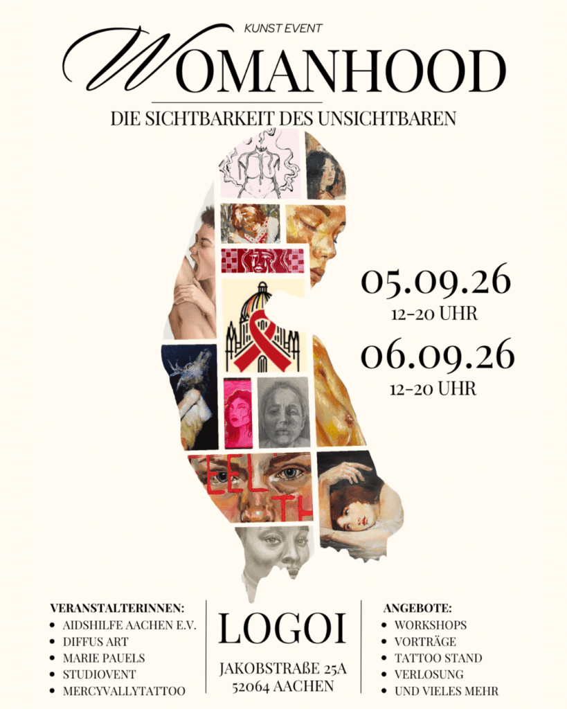 Flyer Kunst Event Womanhood